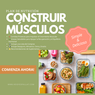 PLAN DE NUTRICIÓN CONSTRUIR MÚSCULO